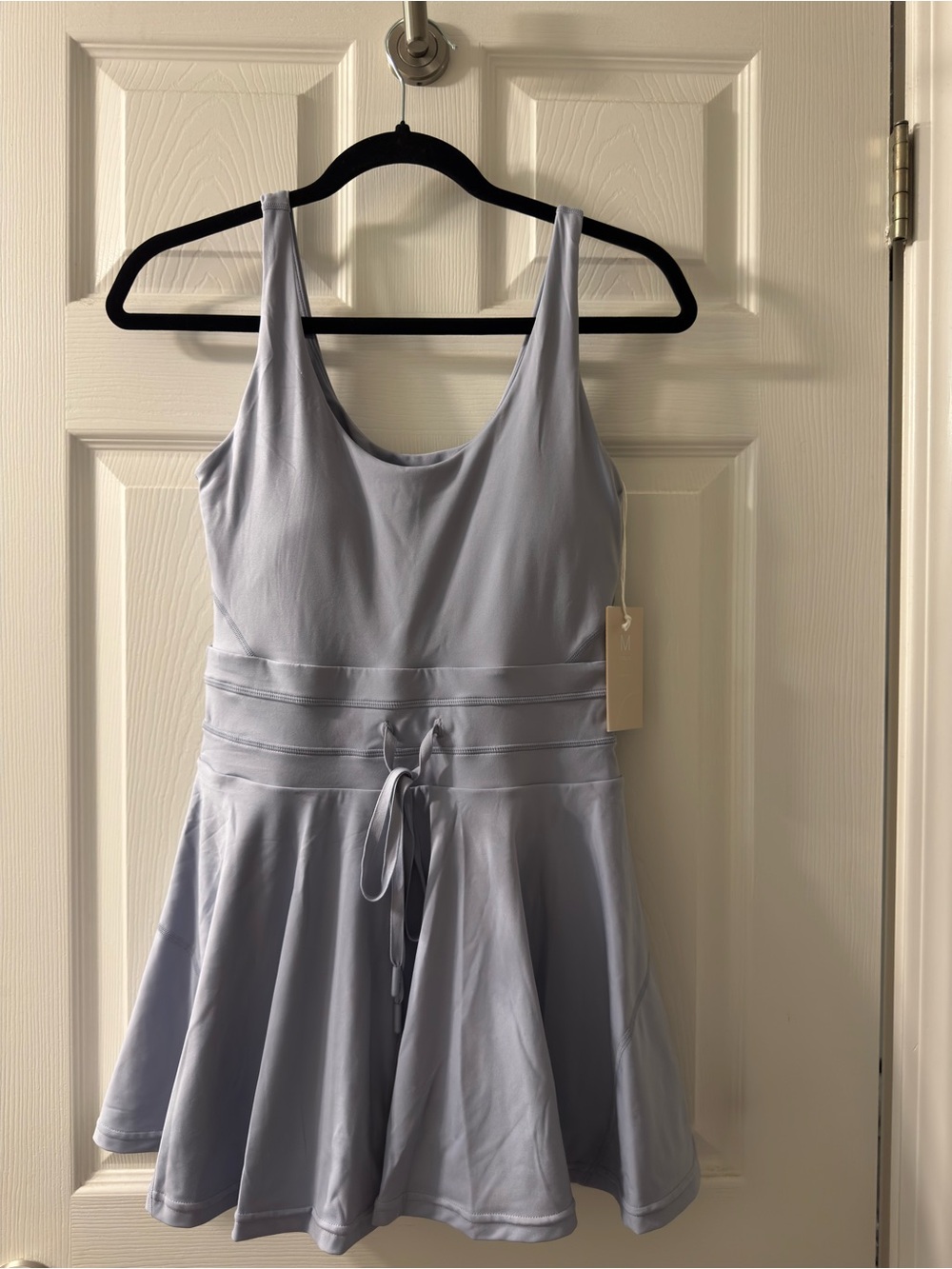 POPFLEX Light Lavender Fit-and-Flare Active Dress